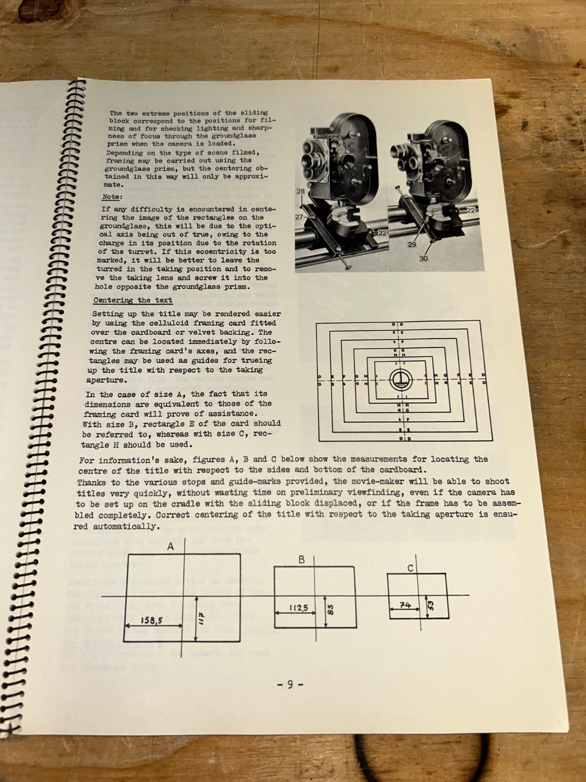 Vintage Bolex Paillard Movie Animation Rig & Premier Titler Manual 1950’s
