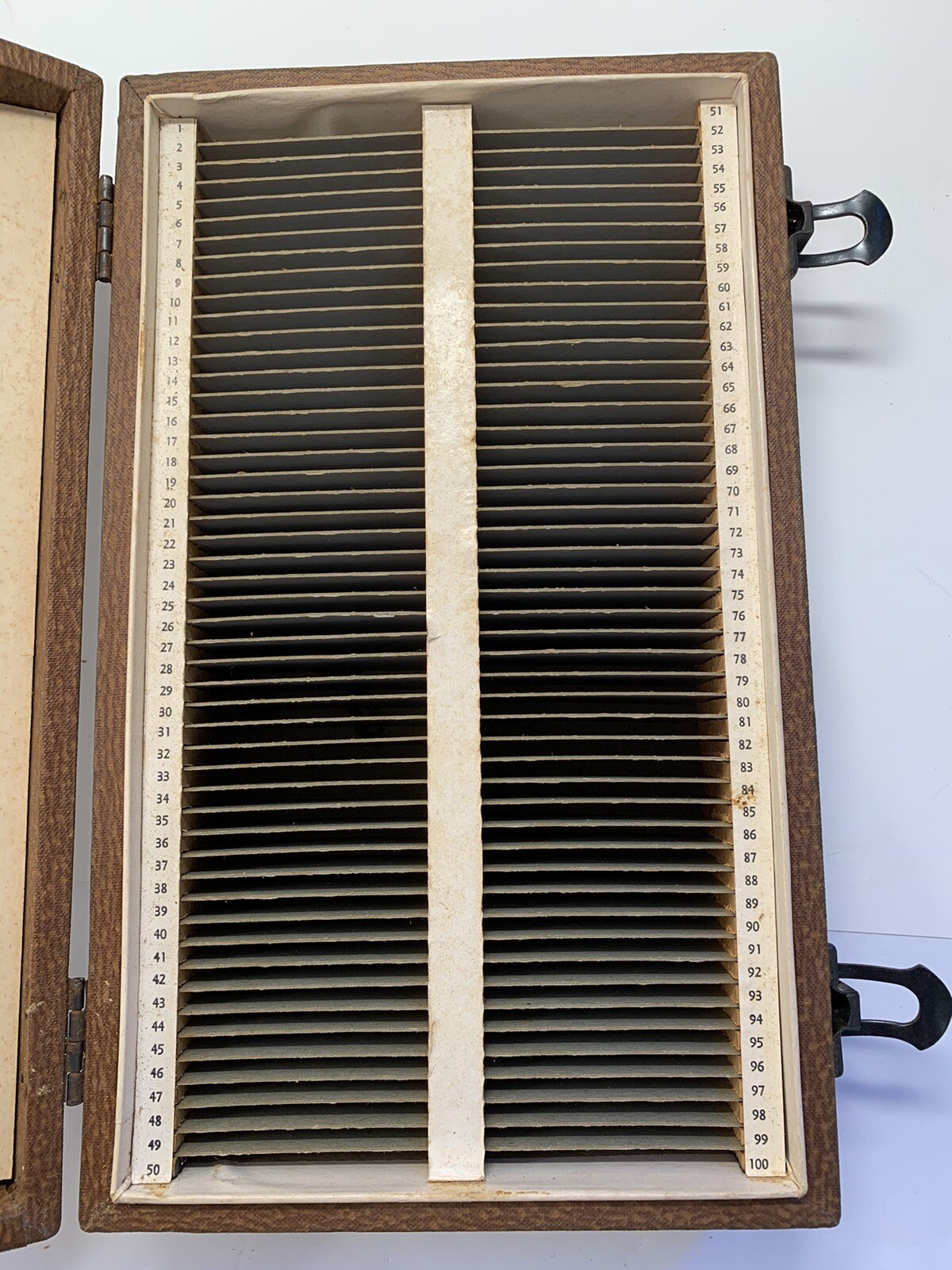 Vintage Barnett & Jaffe Brown Projector Slide Case Box Pennsylvania