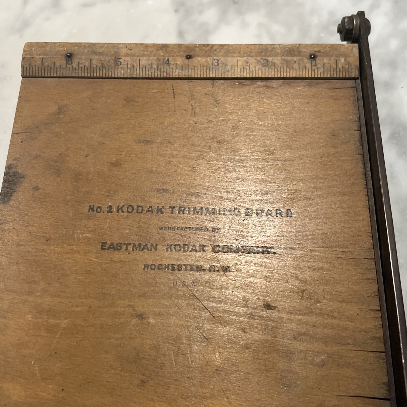 Vintage Eastman Kodak No. 2 Trimming Board Rochester NY USA Photography Advert.