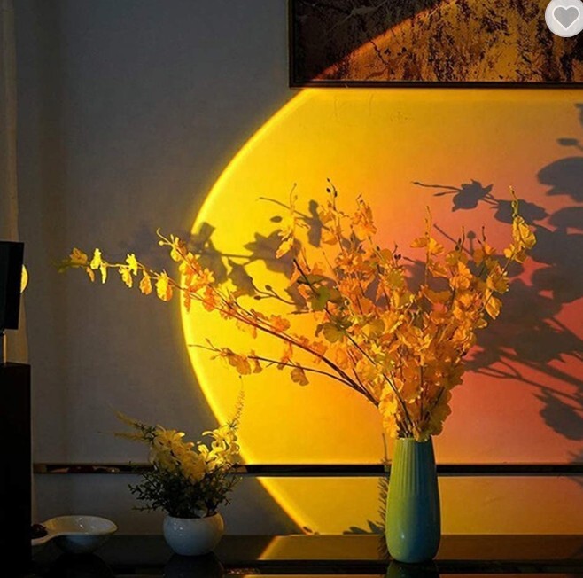sun lamp photography Sun Rainbow Projection Atmosphere Night Light Lamp USB Home