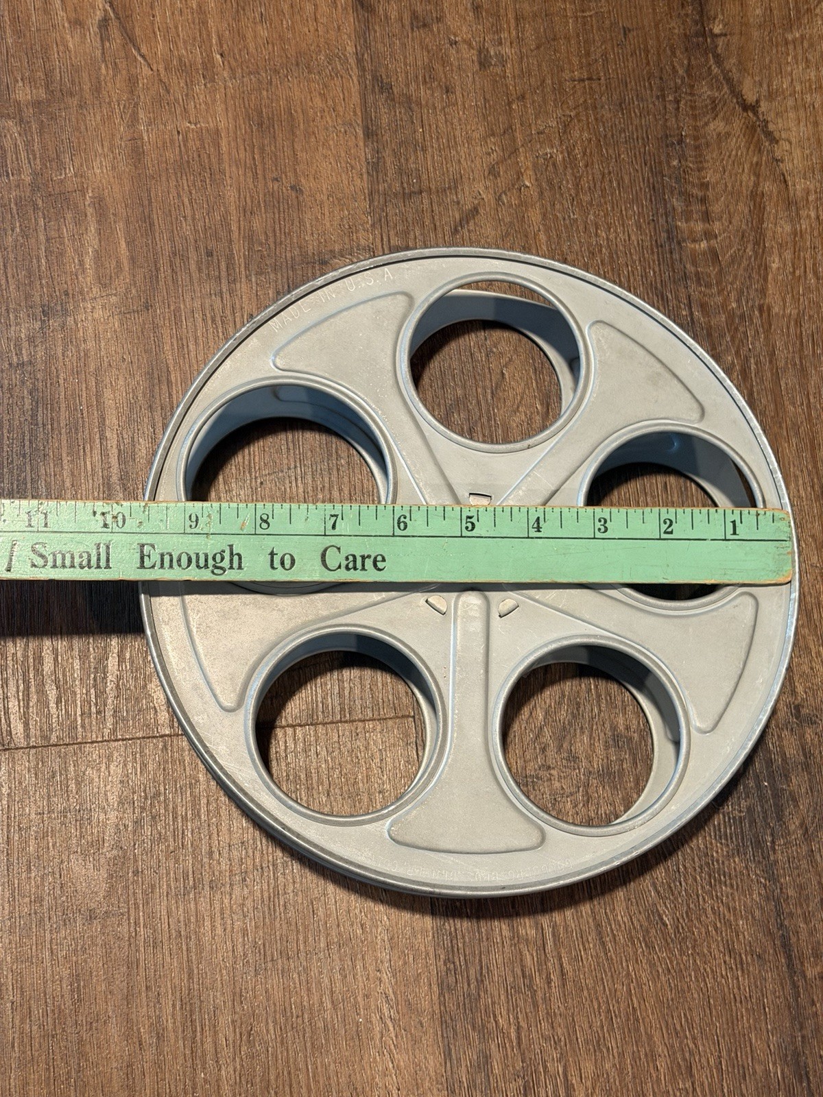 Vintage Goldberg Brothers 35mm 10 Inch Metal Film Reel, Denver Colorado USA
