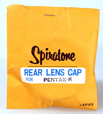 PENTAX-K REAR LENS CAP..NEW OLD STOCK