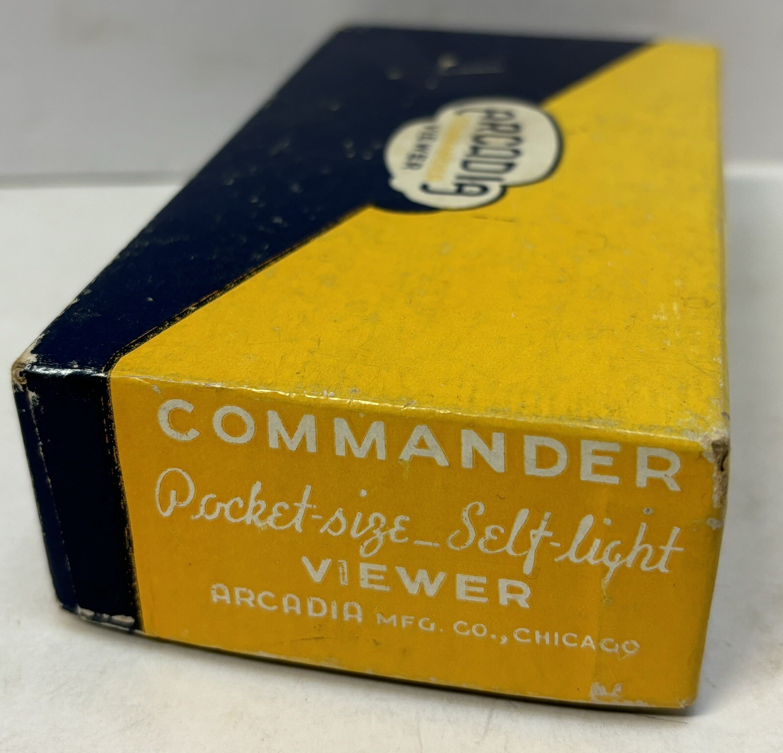 Vintage 1940s Arcadia Commander Pocket Viewer Self-Illuminating W/Box Bakelite