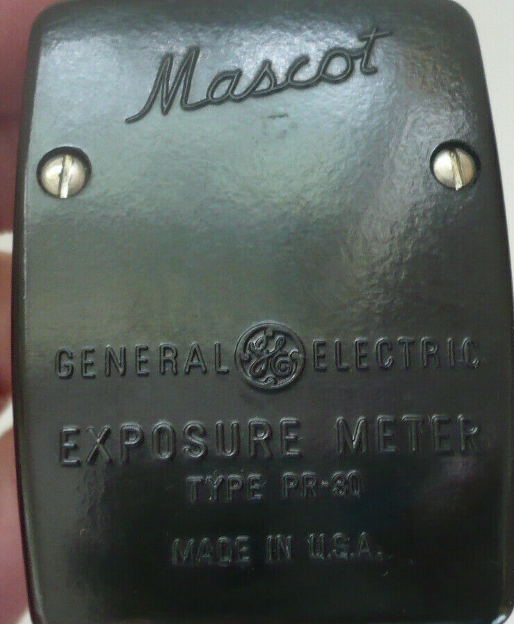 Vintage GE Mascot Exposure Meter w/Leather Case PR-30 Works