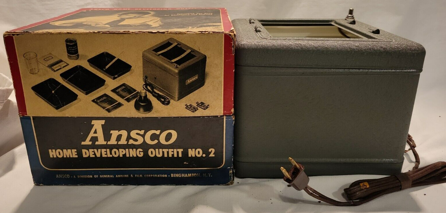 Vintage Ansco Home Developing Outfit No. 2 See Description!