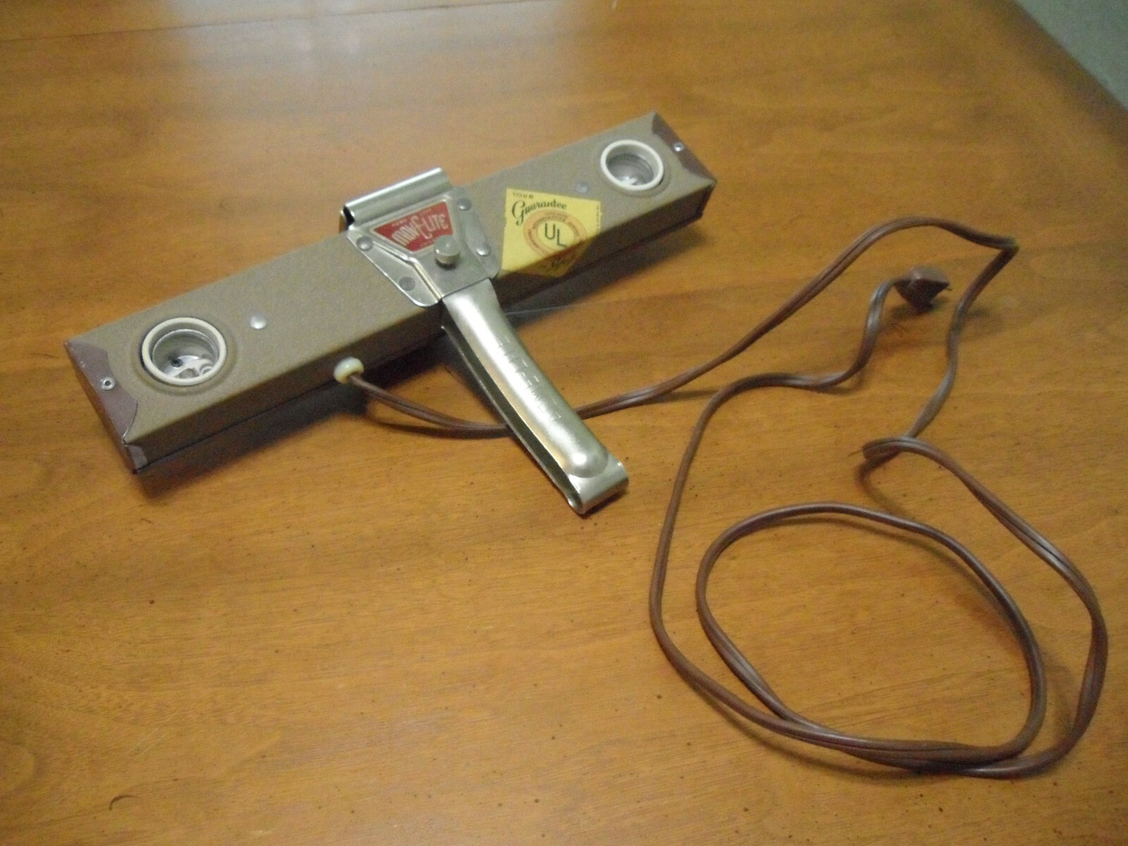 Vintage Acme Lite Mov-E-Lite 2-Bulb Acme-lite Mov-E-Lite Model No. 2 Working