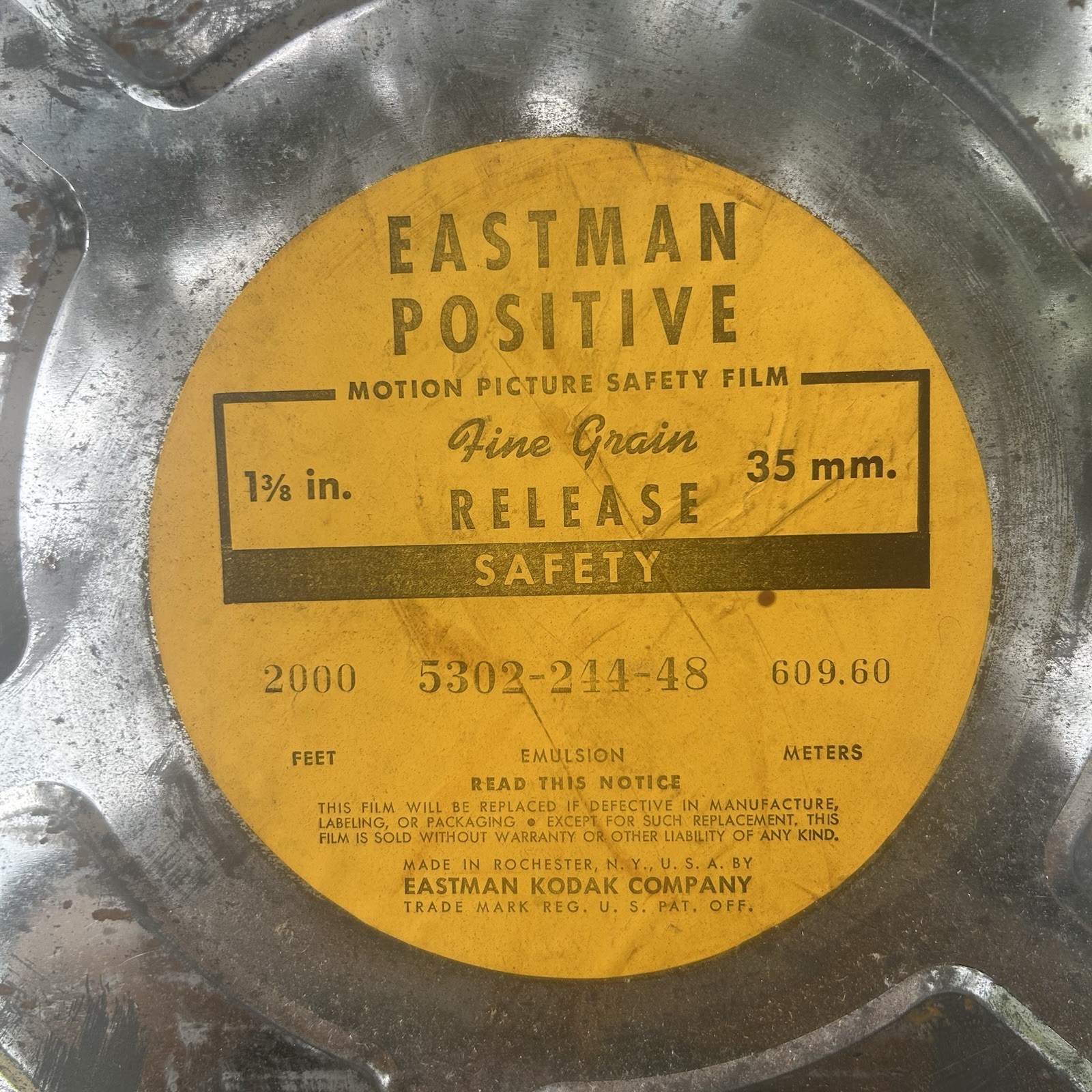 Vintage 1940s Swing Hostess Full Movie Reel On 2 Reels In Original Shipping Box
