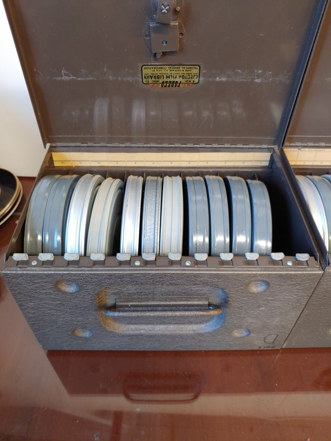 Vintage 8mm Movie Reels 5″ In Two Metal Boxes ~ 19 Total Reels Kodak Reelane