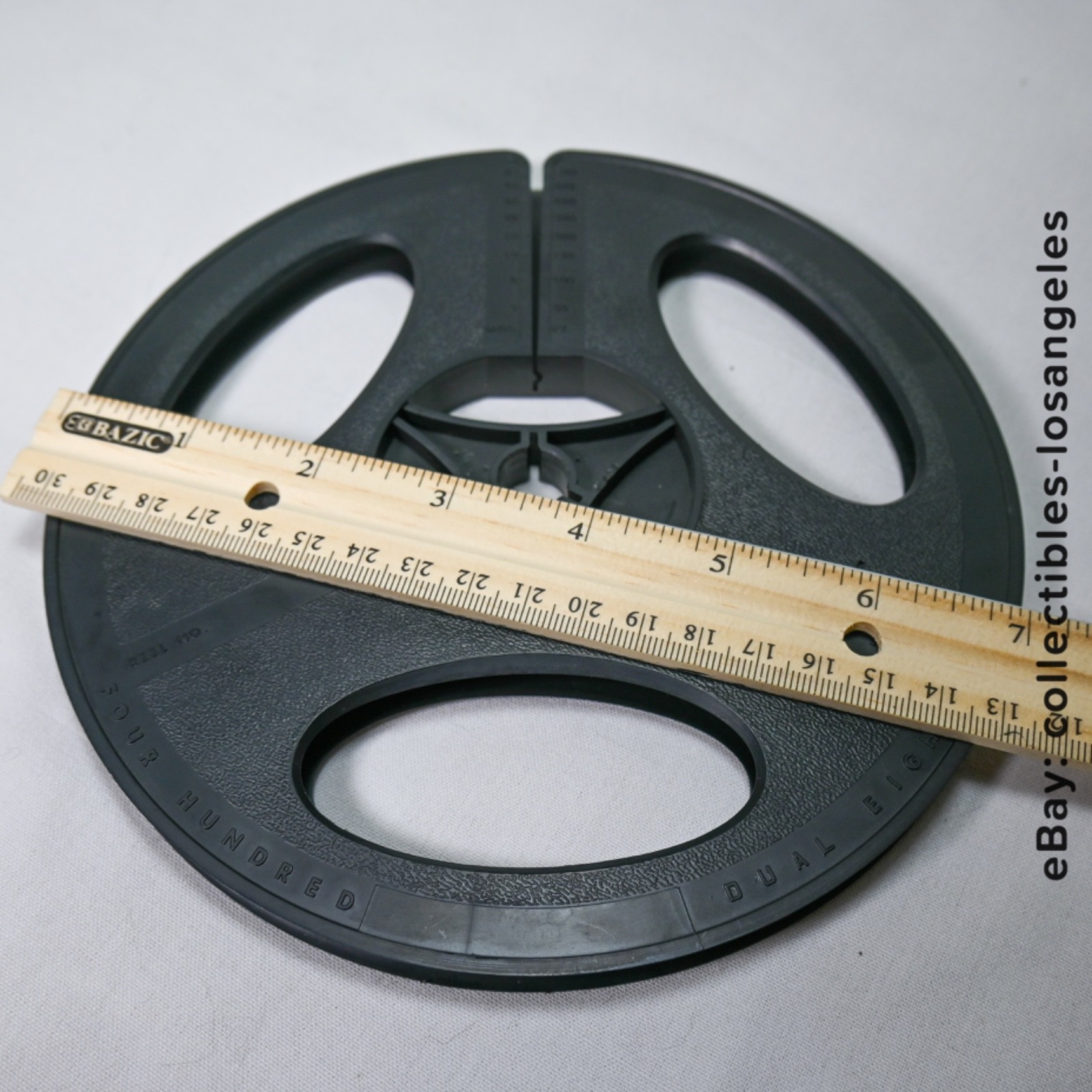 1973 KODAK DUAL 8 Black Plastic 8mm FILM TAKE UP REEL 7″ 400ft