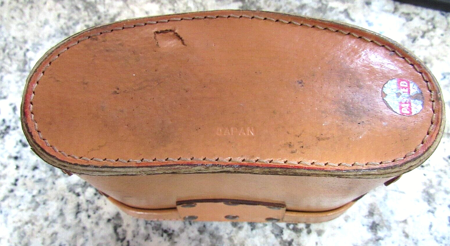 VINTAGE Vernon leather Binoculars/ Case Blk GOOD CONDITION