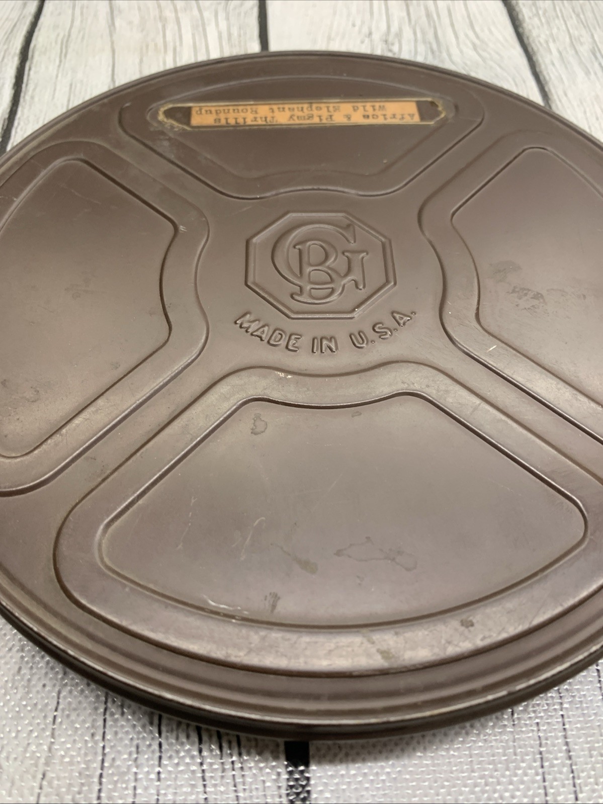 Golden Brothers Film Reel Case 7 1/4