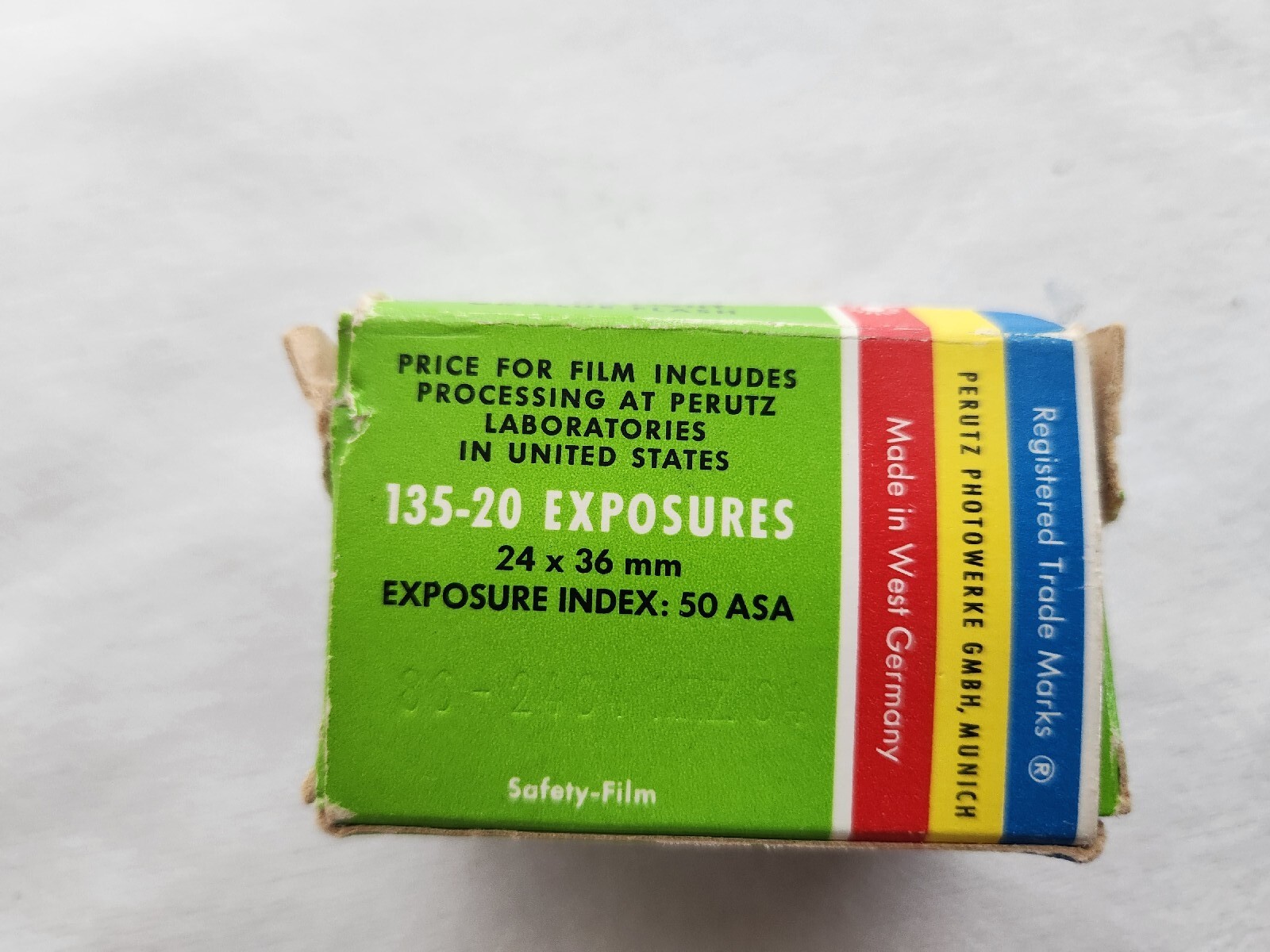 Vintage Perutz 35mm Film Canister Box Packaging