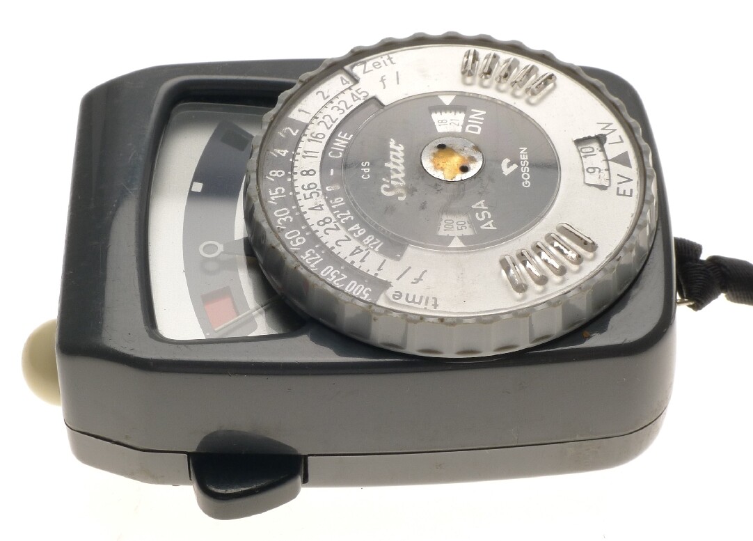 Gossen Sixtar cds exposure meter cinematography original leather pouch untested
