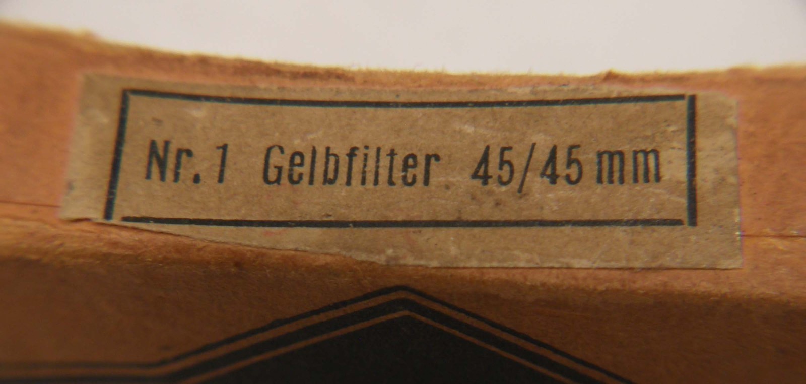 VINTAGE AGFA LICHTFILTER LIGHT FILTER IN ORIG BOX 45mm SQUARE YELLOW GLASS
