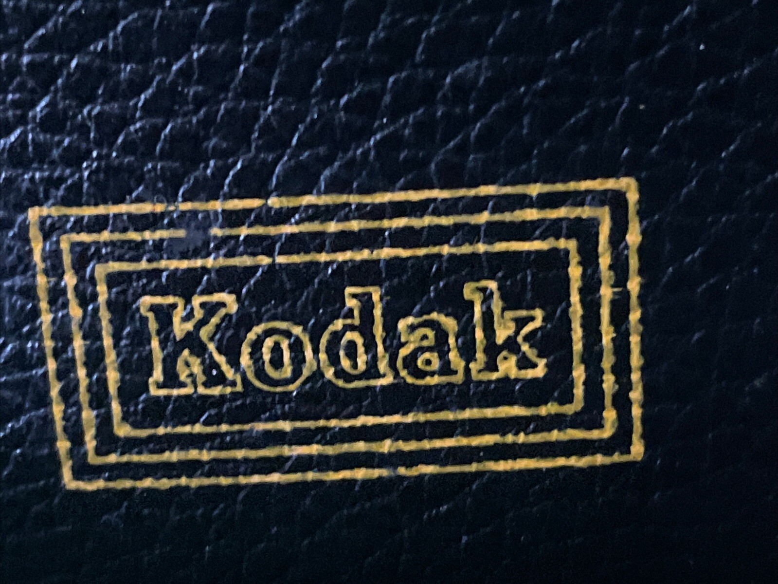 Vintage Kodak Black Camera Flash Lens Accessory Zippered Storage Carry Bag Case