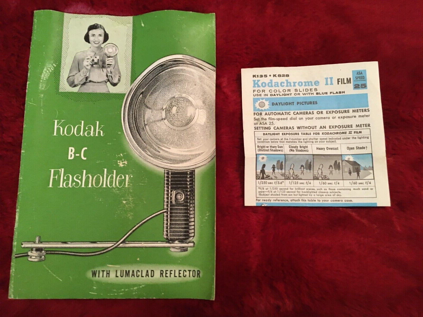 Kodak B-C Flashholder, Battery, Bar and Original box & owners Manual