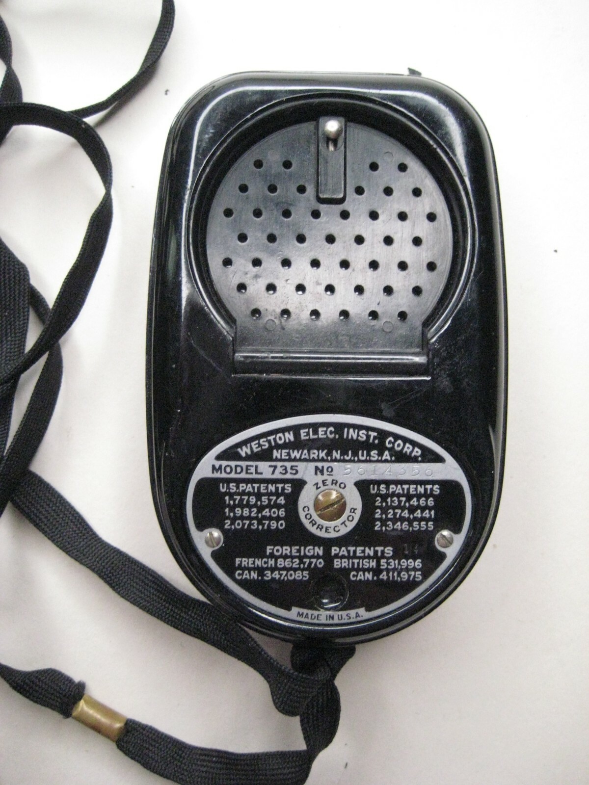 WESTON MASTER II Universal Exposure Light Meter Black Paint version WORKING