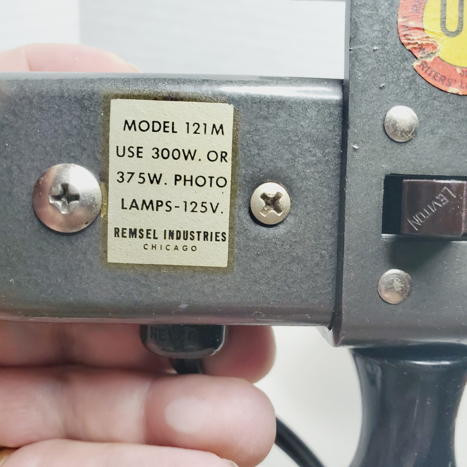 Working Remsel 2 Socket Photo Light Bar With Handle Case 300 Watt Bulbs Included