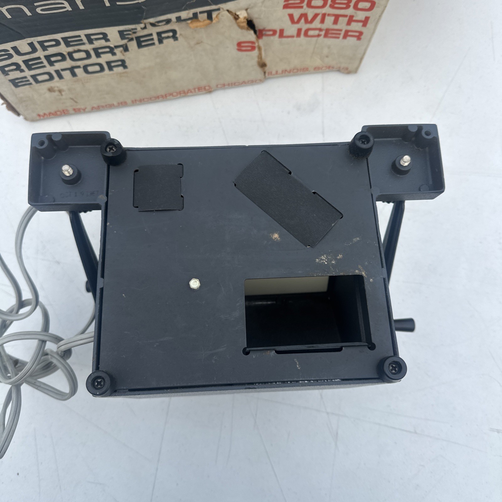 VTG Mansfield Super Eight Reporter Editor 2080 w/ Splicer Box WORKS Film Cinema