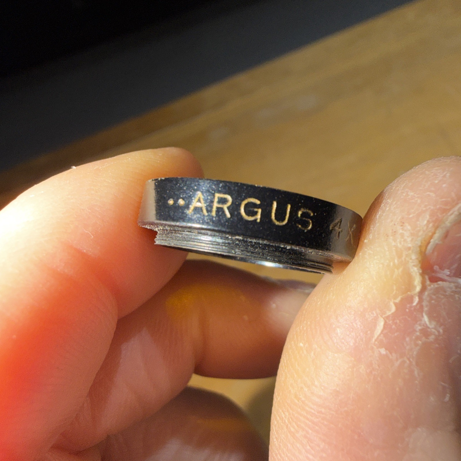 Argus Lens Accessory No. C-63 for Model “C” Light Yellow 4X Filter *RARE*