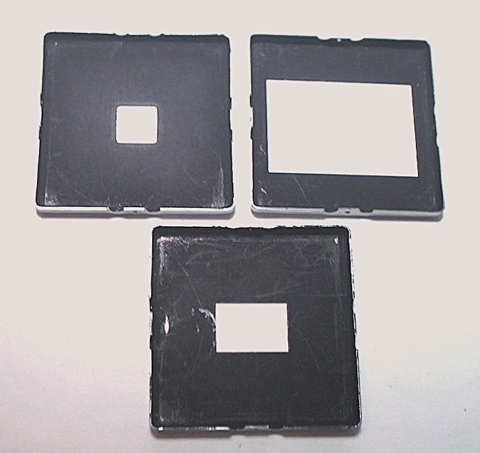 3 LINHOF METAL FINDER MASKS – 150MM / 180MM / 65-105MM