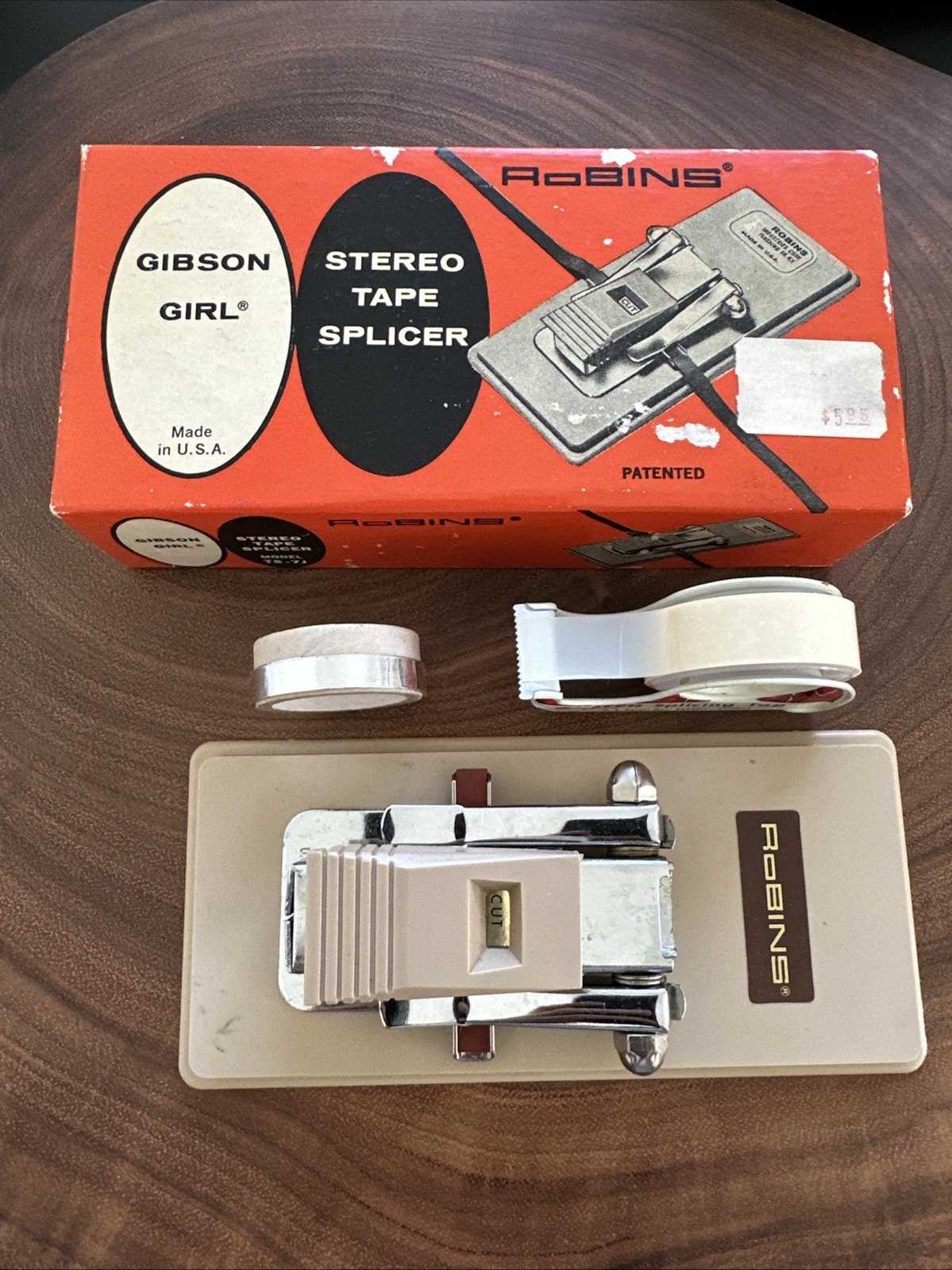 Vintage Robins Gibson Girl Stereo Tape Splicer Model TS-7J