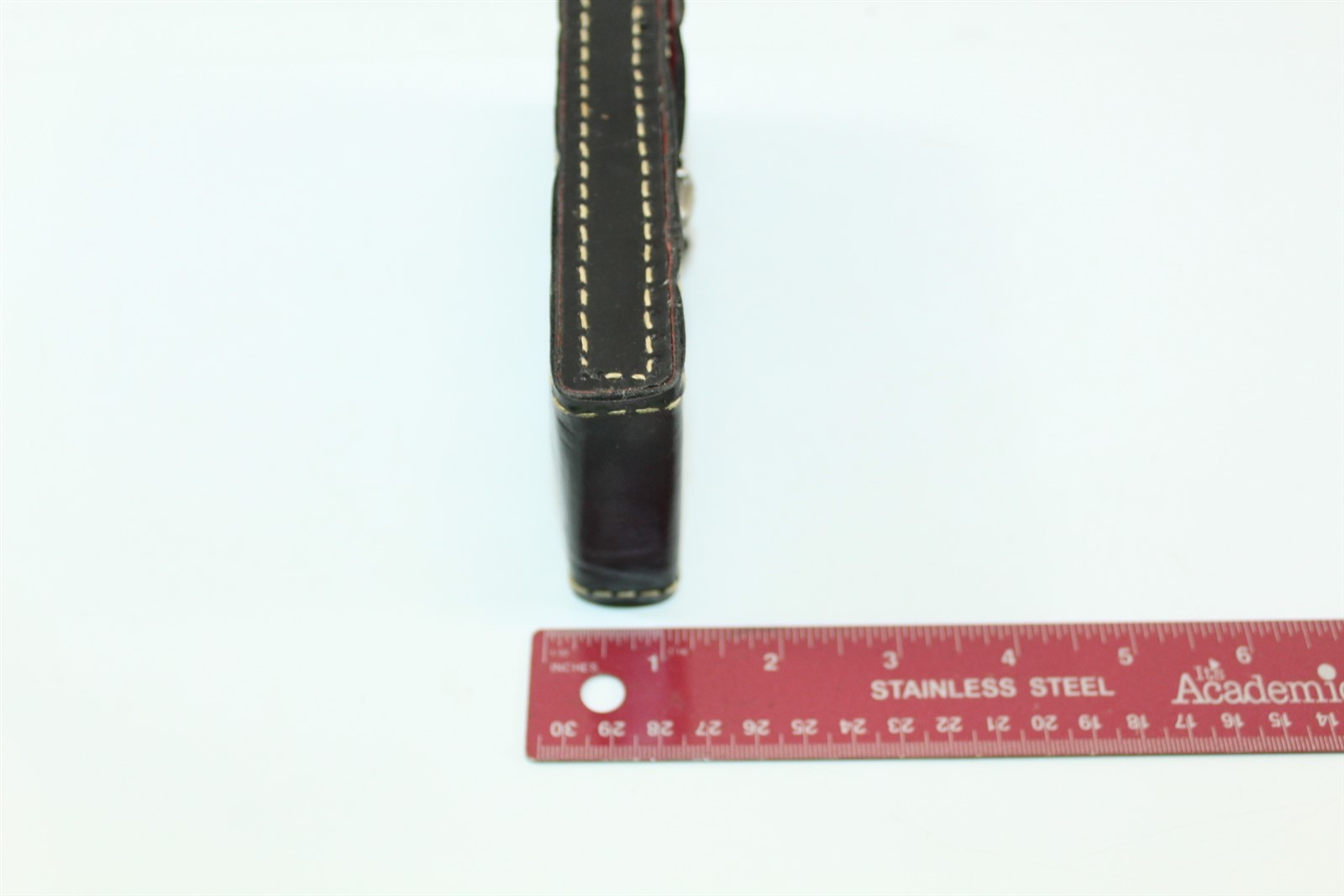 Vintage Photo Test Tubes In Black Leather Pouch Screw On Caps 3 Count Tubes