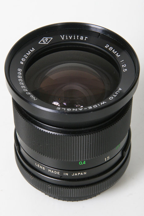 Vivitar Auto 28mm f2.5 Canon FD Mount – manual focus