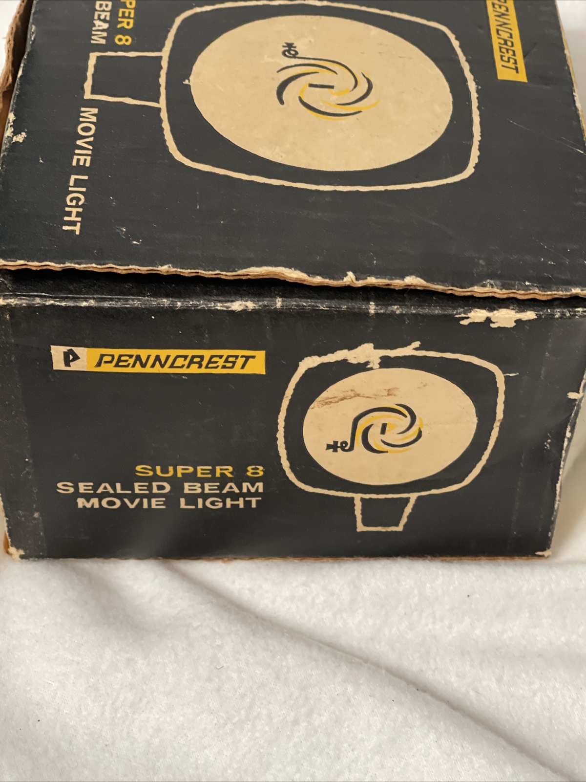Vintage Penncrest Super 8 Sealed Beam Movie Light Working With Box Display Prop