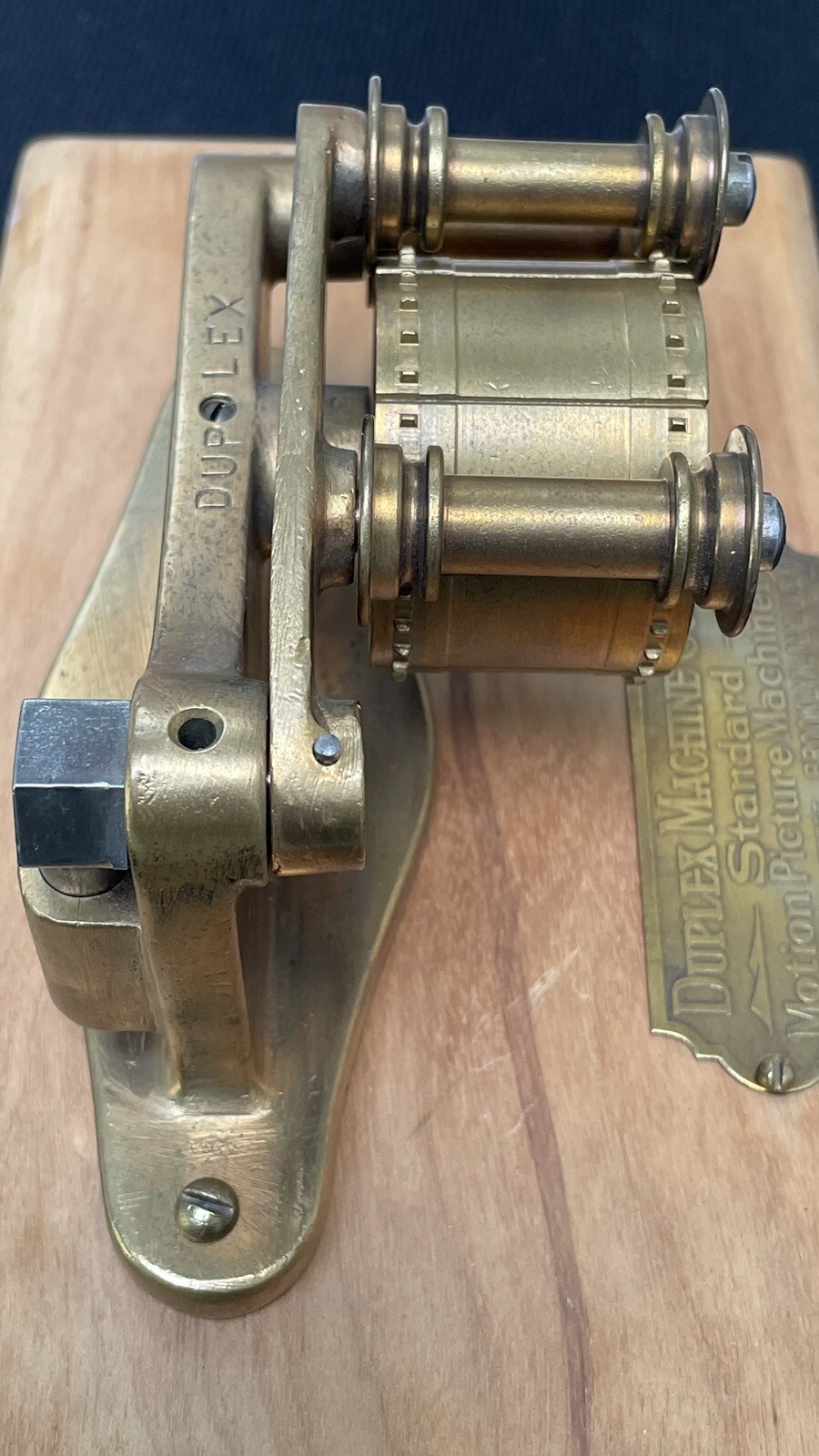 1920s Duplex Motion Picture Silent Movie Film Spool Machine Sprocket Sample Rare