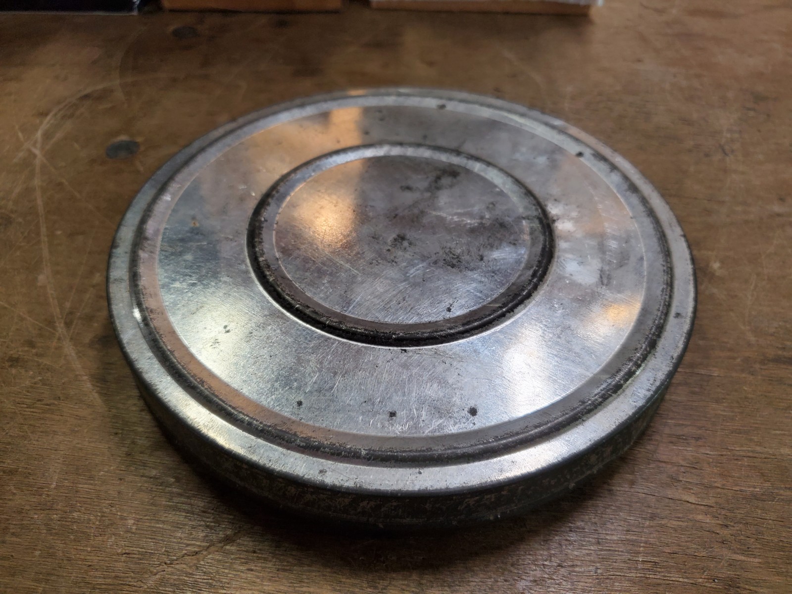 Vintage 7 inch Goldberg Brothers 16mm Metal Film Reel in Canister, Denver Col
