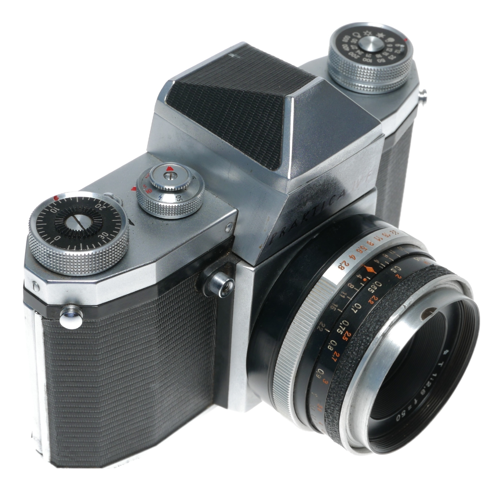 Pentacon Praktica IV F 35mm Film SLR Camera Jena T 2.8/50