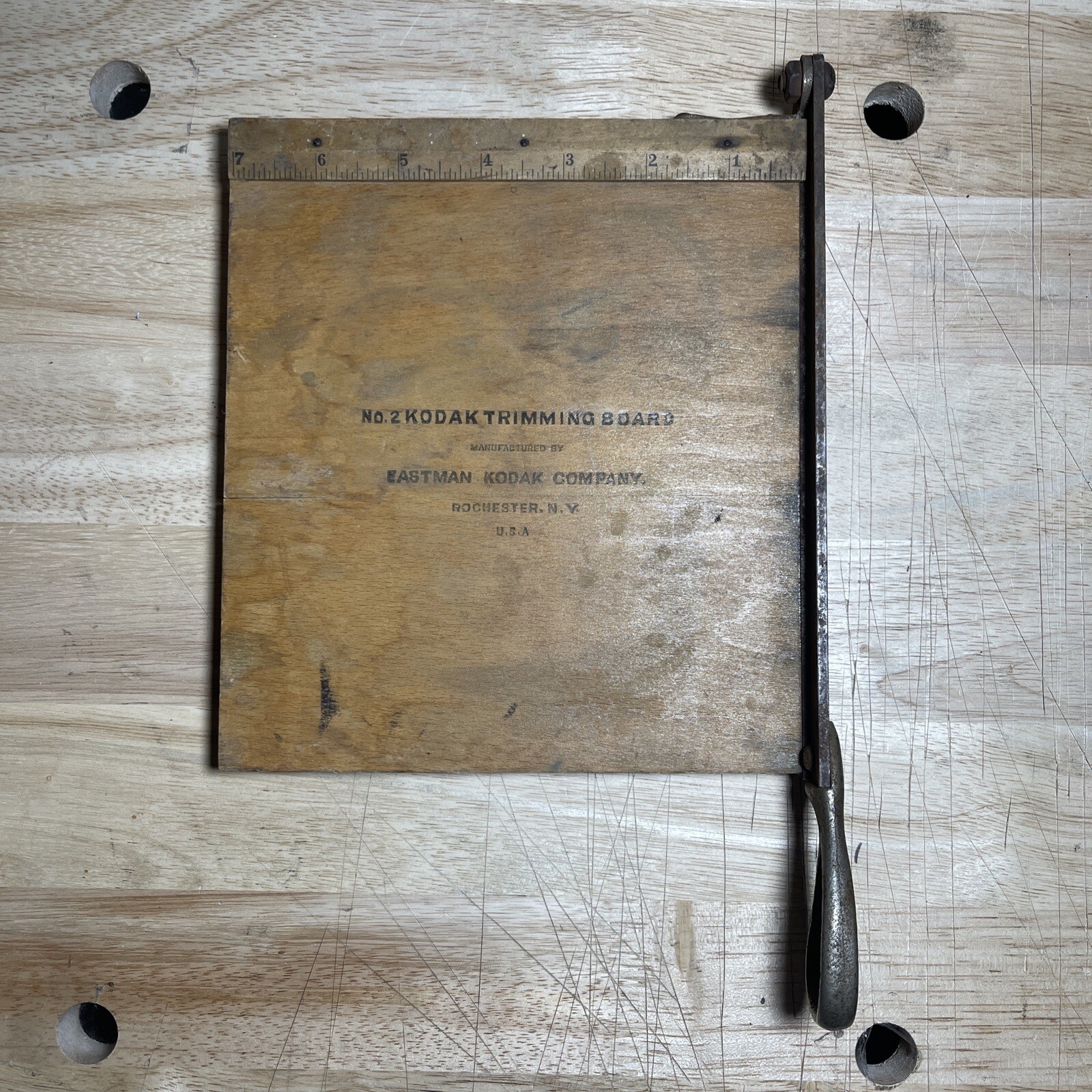 KODAK Vintage No 2, Picture 7″ X 7″ Trimming Board, Eastman Kodak Co., N.Y., USA