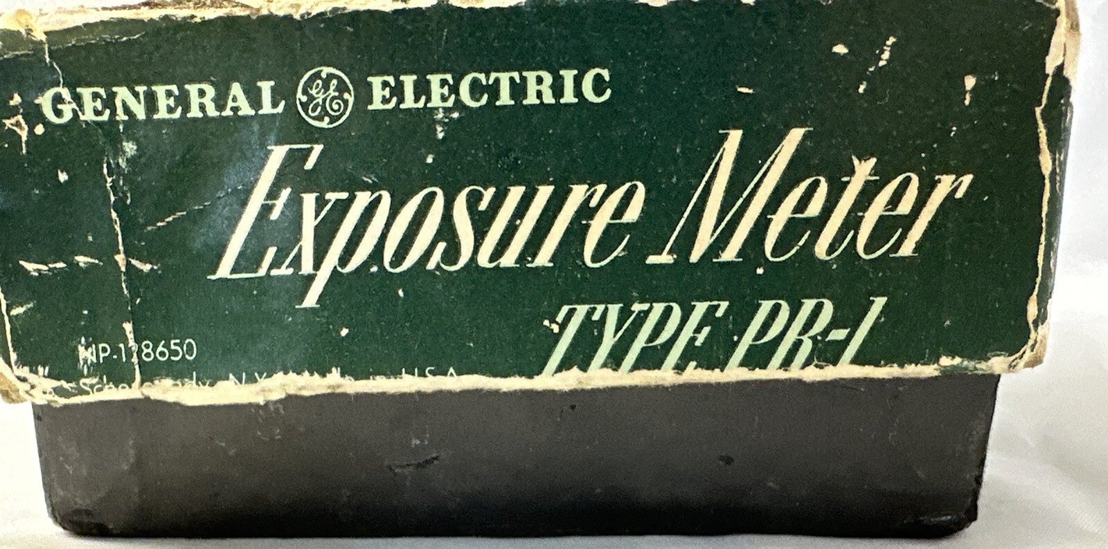 GE Exposure Meter Type PR-1 Light Meter Box For Parts or Display Only Vintage