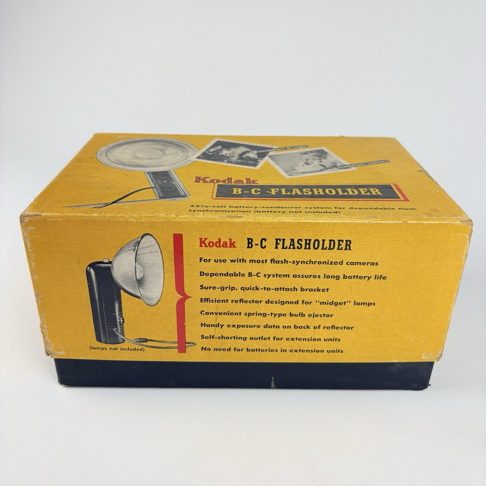 Vintage Kodak B-C Flasholder with Original Box Photography