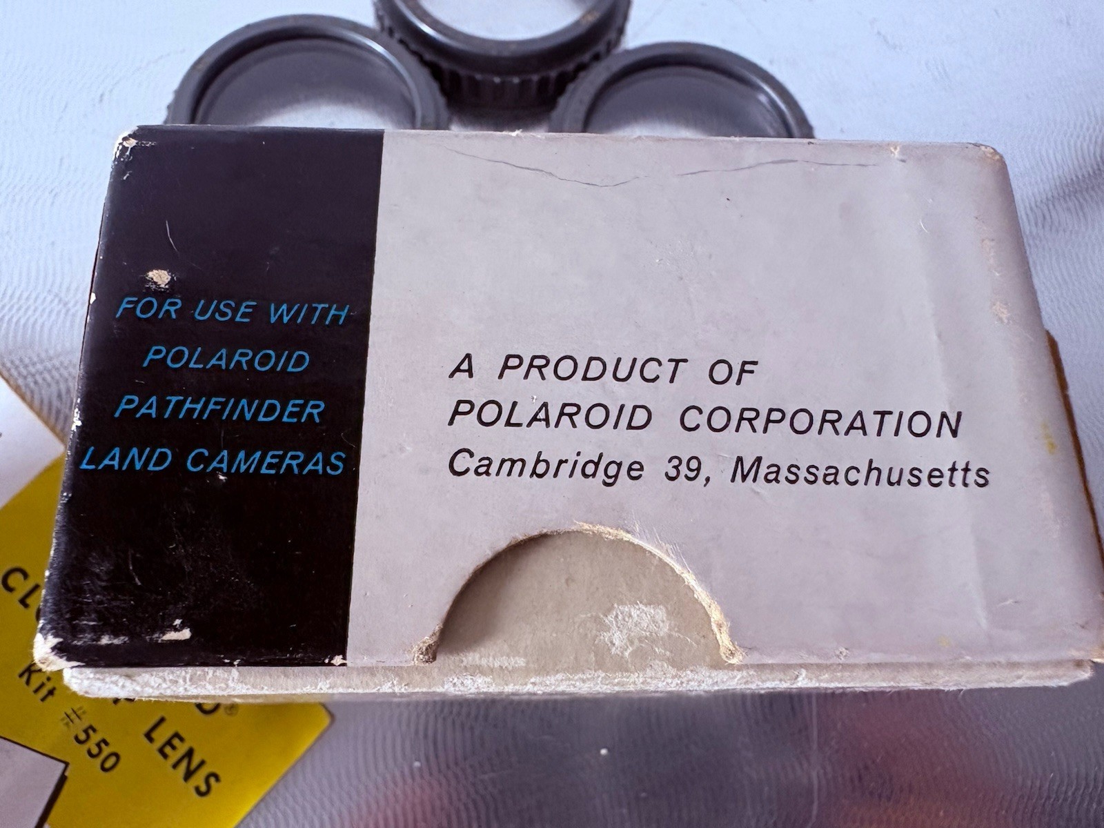 Polaroid Close-Up Lens Kit #550 for Model 110 series – 3 w/Leather Case -RARE