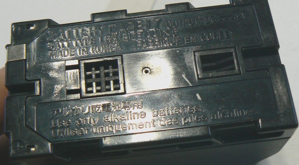 Battery Case Pack L7 for 6 AA Batteries 7D E160814 DC 9V for SOME Sony Camcorder