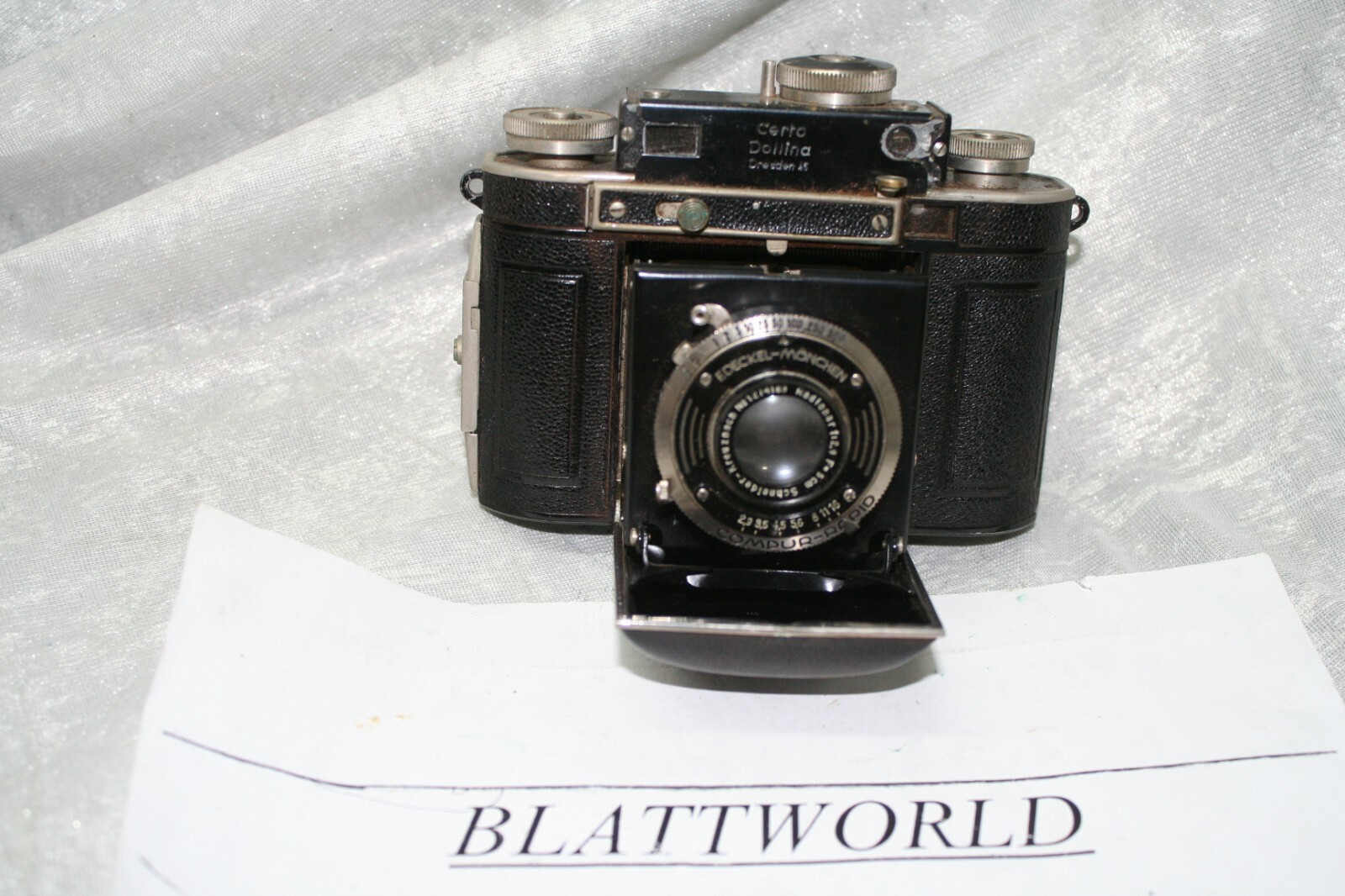 CERTO DOLLINA DRESDEN with F50mm F2.9 SCHNEIDER RADIONAR LENS BLACK CAMERA