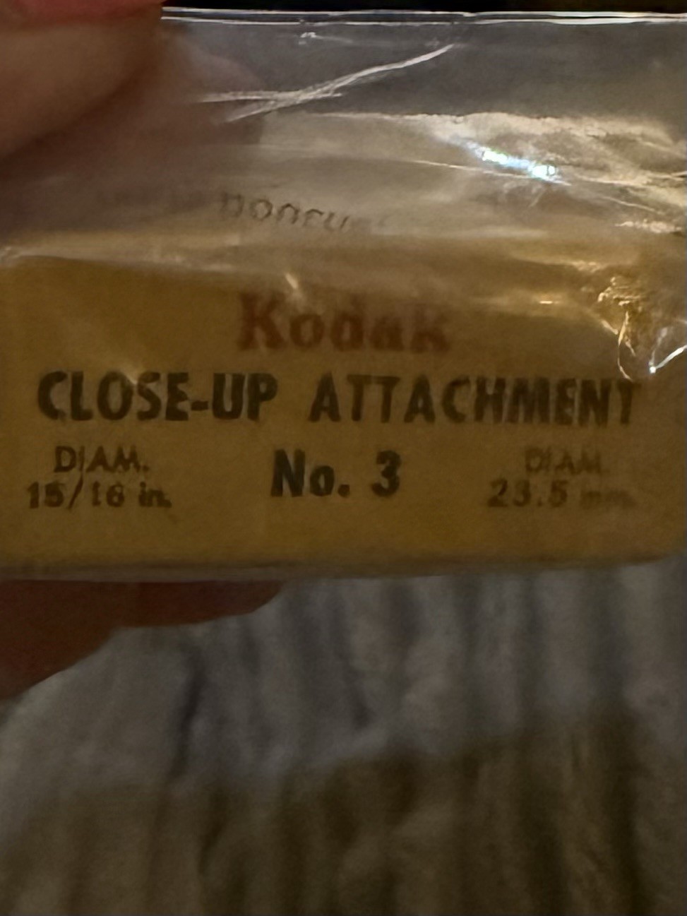 Vintage Kodak Close Up Attachment No. 3 Original Box