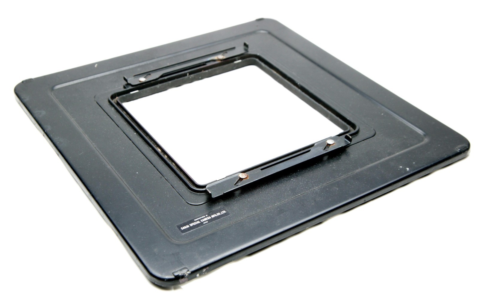 Toyo-View G 8×10″ Reducing Plate For 4×5″ Ground Glass Back. Used & Good.