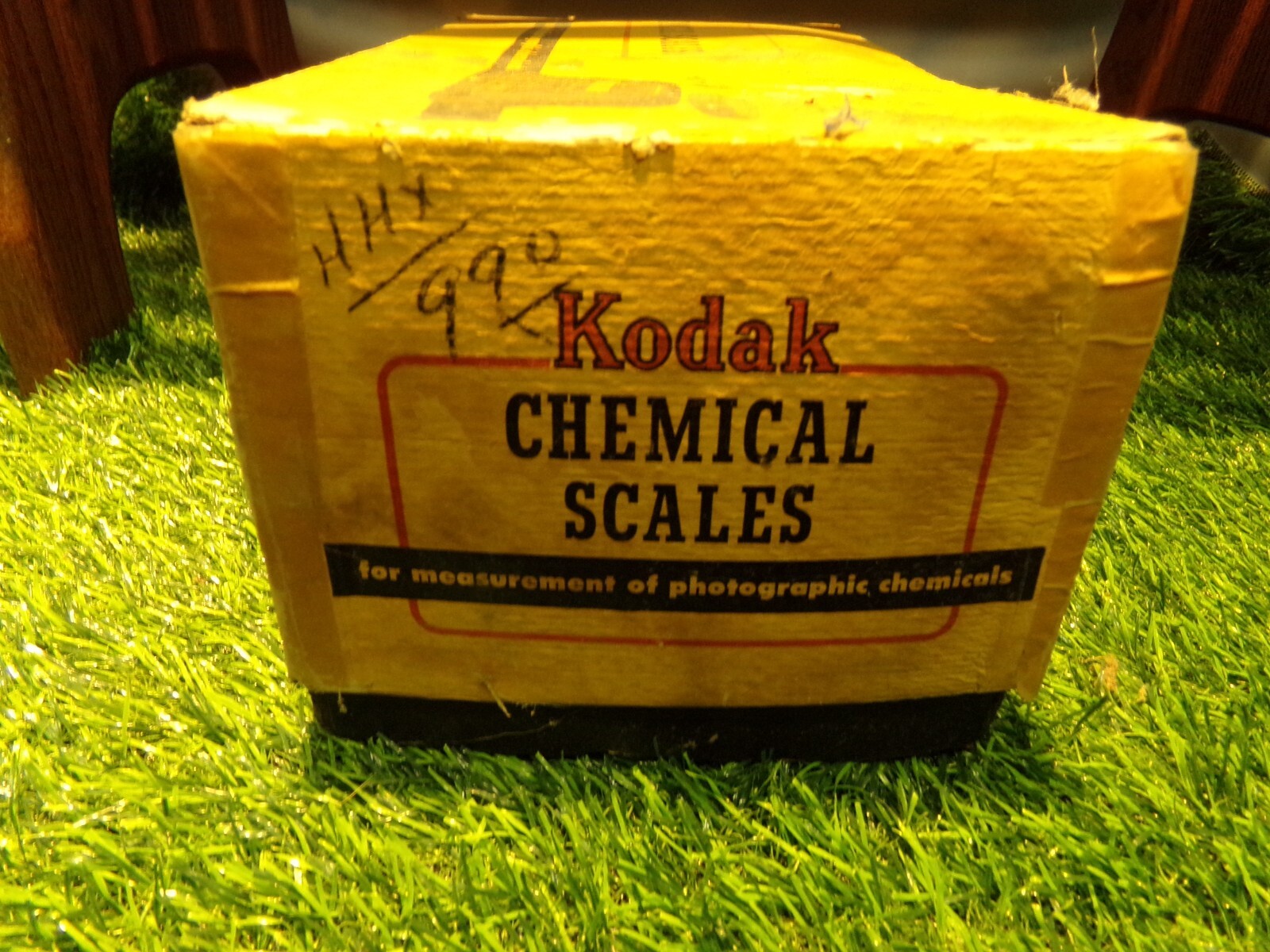 Vintage Kodak Chemical Scales, Boxed is missing most weights