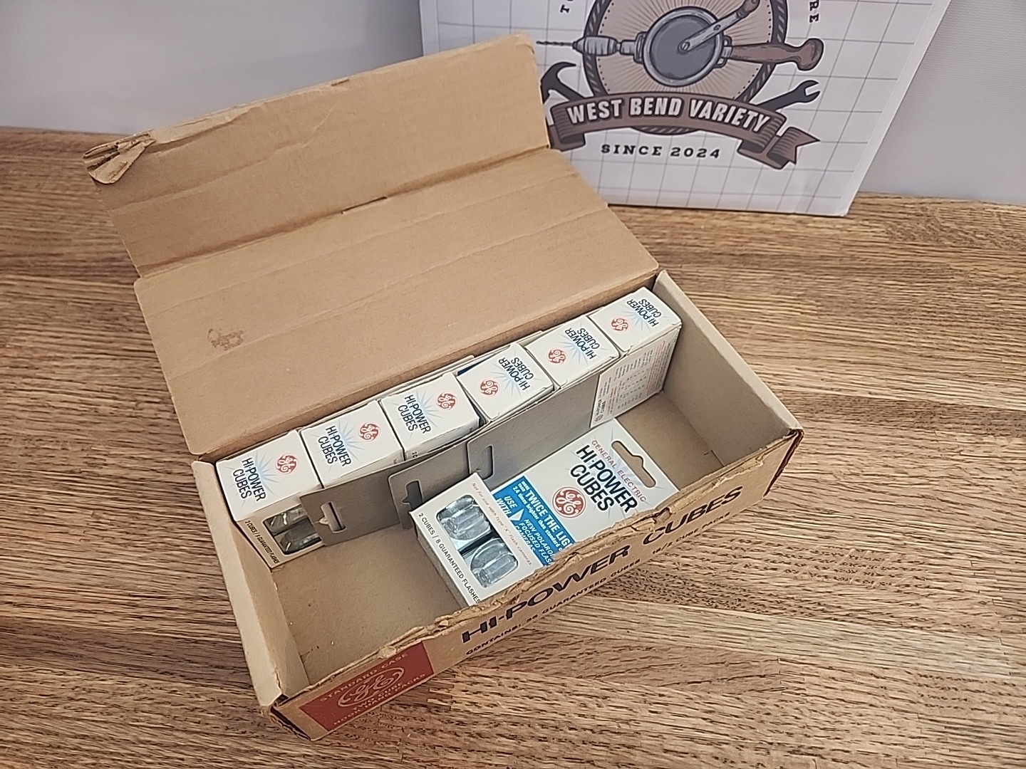NOS General Electric Hi Power Camera Flash Cubes, 7 Packs Of 2