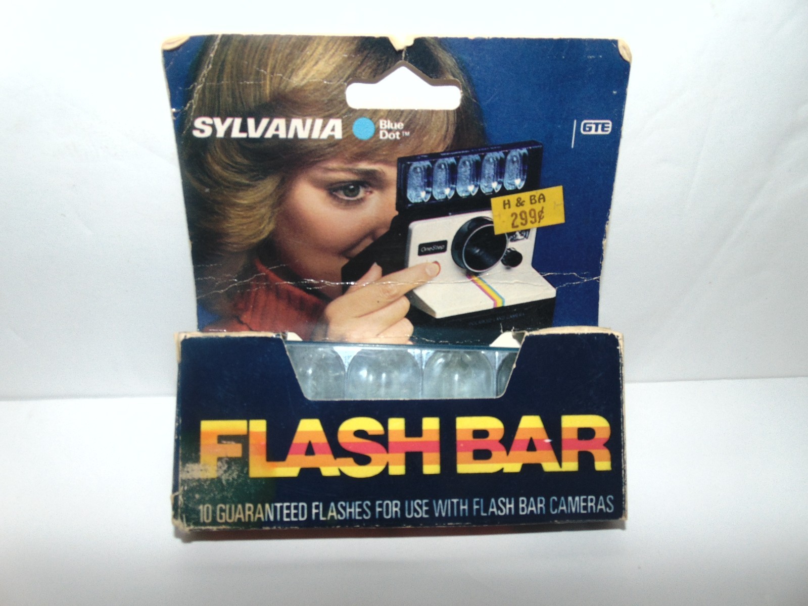 Vintage Sylvania Flash Bar 10 Bulbs Polaroid One Step or Flash Bar Cameras NOS