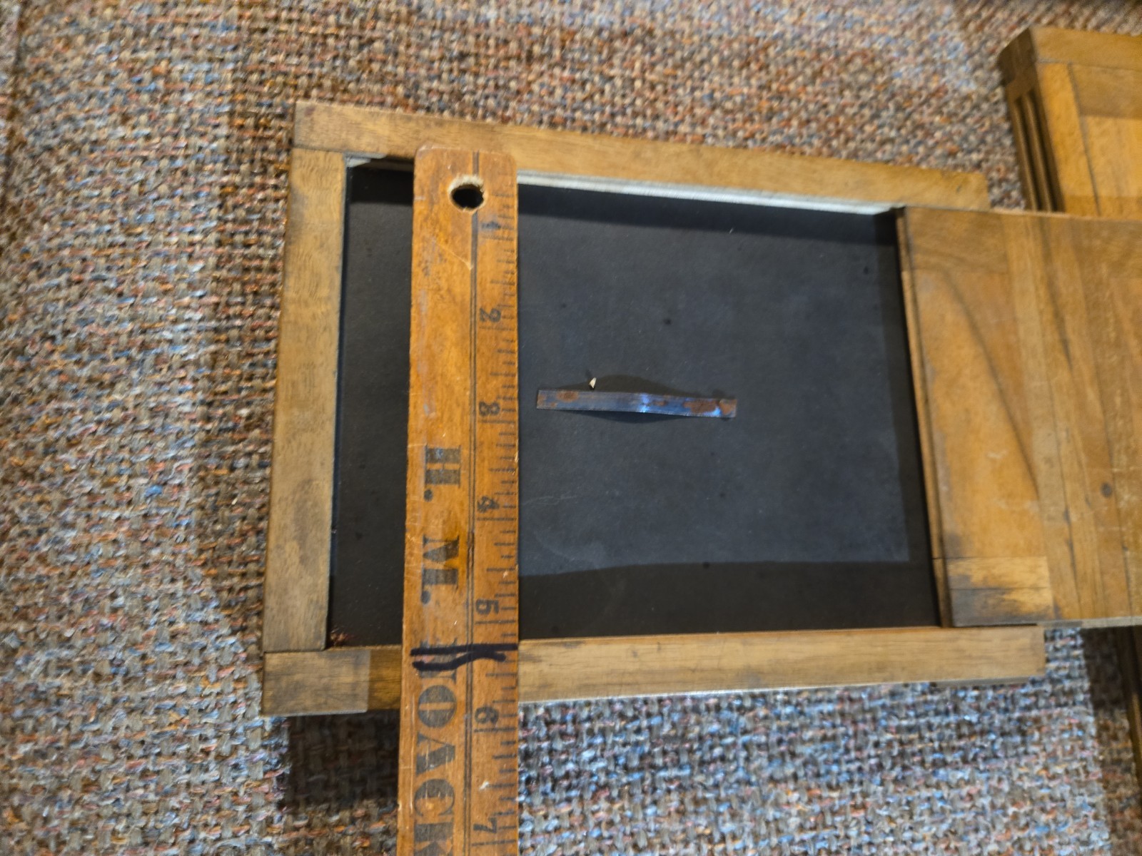 Lot Of 3. Vintage Wooden Film Plate Cassette for Large Format