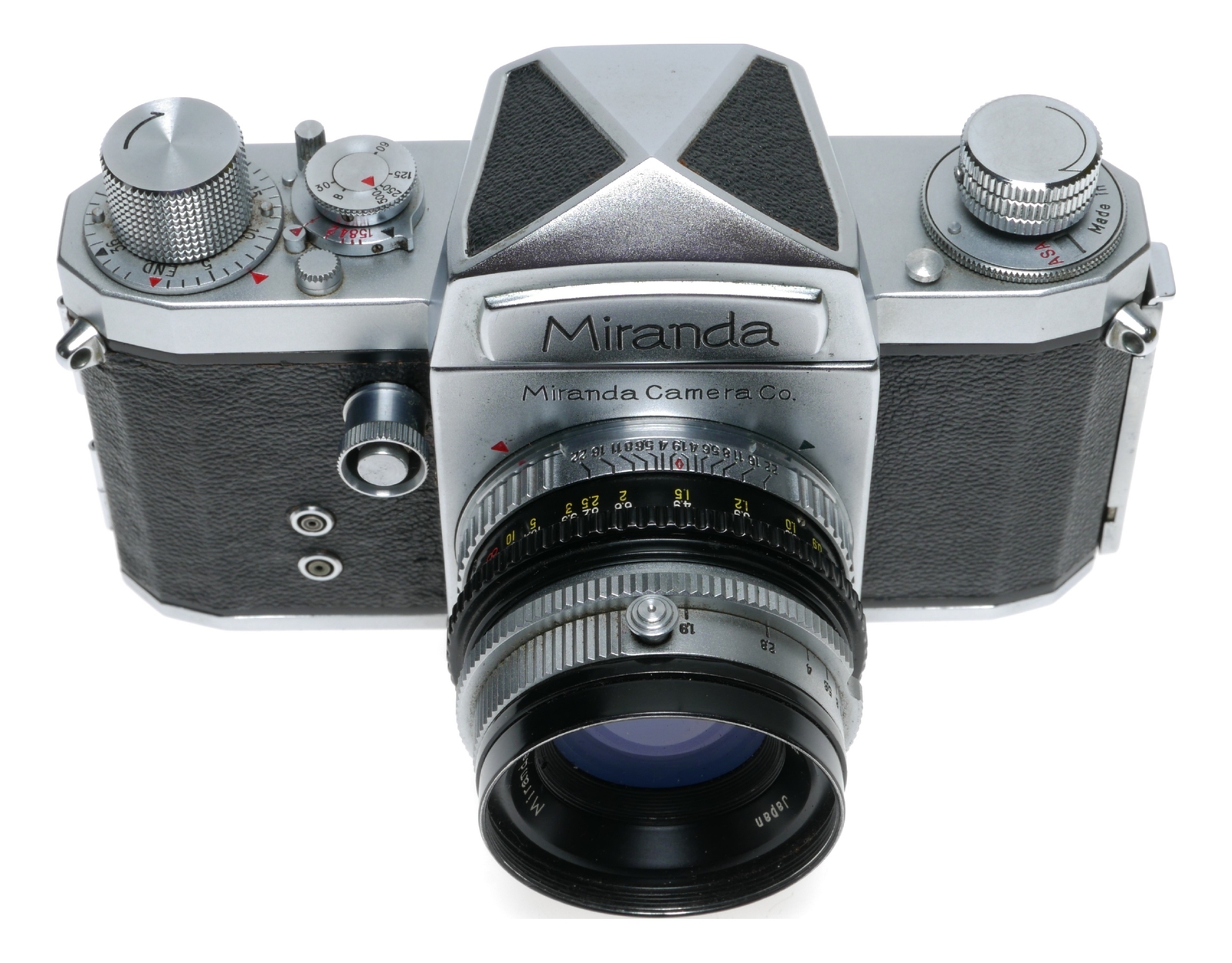 Miranda T 35mm SLR Film Camera 1.9/50 Mirax Reflex Housing