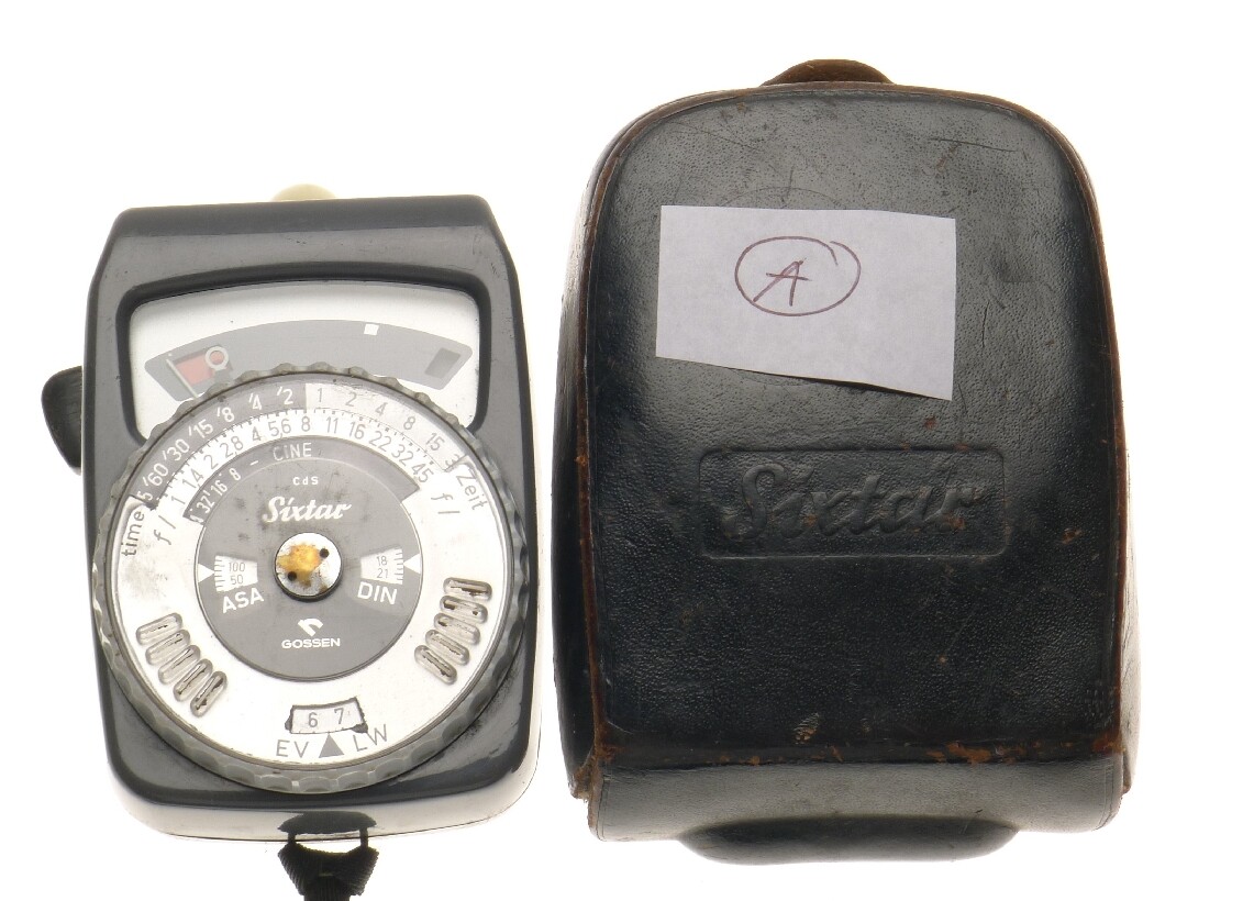 Gossen Sixtar cds exposure meter cinematography original leather pouch untested