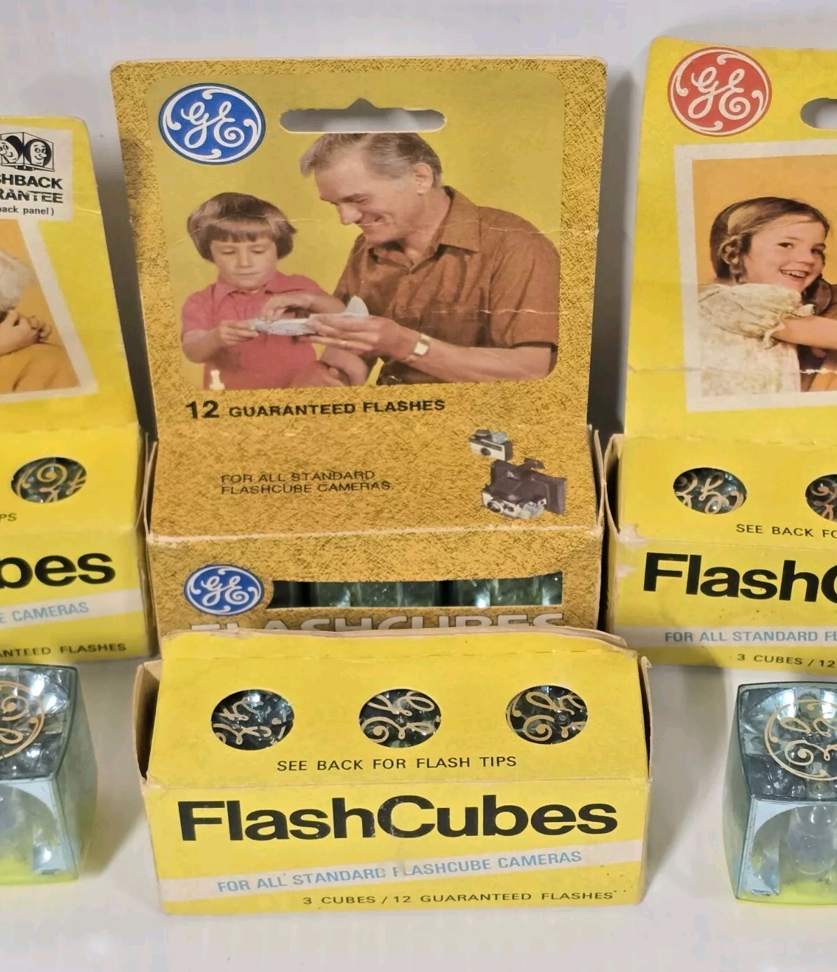 17 GE Flash Cubes Original Box 4 3cube Packs & 5 Loose NOS