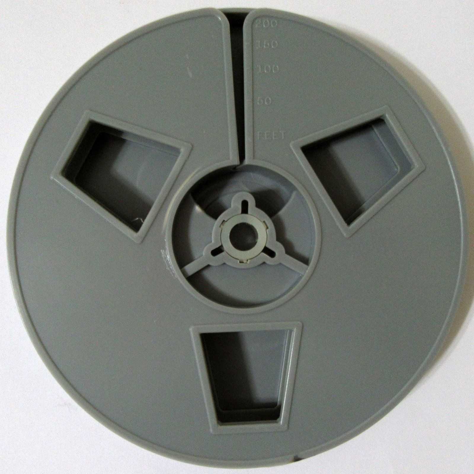 DUAL Purpose 8mm + SUPER 8 MOVIE FILM CANISTER 200 Feet With Handi Splice