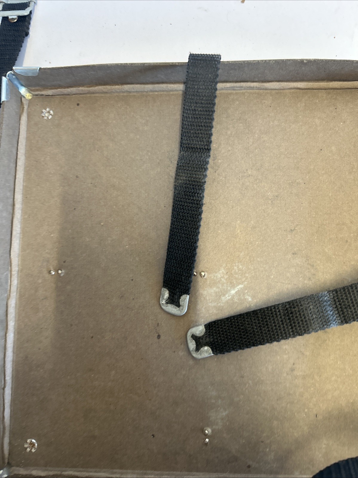 Vintage Film Reel Shipping Box Mid Century 16mm Fiberboard Strap 10” X 10”