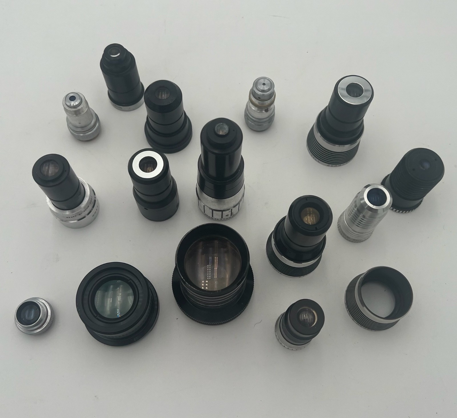 – LOT OF ASSORTED LENSES-PROJECTOR/CAMERA LENSES FOR PARTS/AS-IS